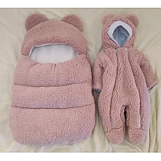 Комплект на виписку ШкодаМода Ведмедик Teddy New Пудра