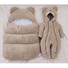 Комплект на виписку ШкодаМода Ведмедик Teddy New Світло-бежев