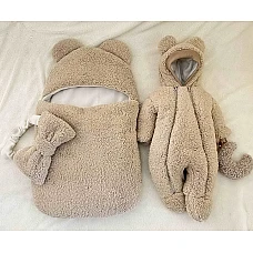 Комплект на виписку ШкодаМода Ведмедик Teddy Світло-бежевий