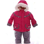 Зимний комбинезон 3 в 1 Babykroha Тройка (однотонный) Малиновый