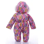 Детский зимний комбинезон Babykroha Человечек (цветной) Розовая галактика
