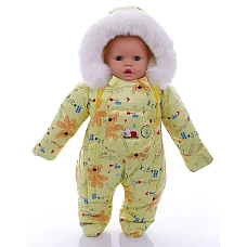 Детский зимний комбинезон Babykroha Человечек (цветной) Желты