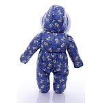 Детский зимний комбинезон Babykroha Человечек (цветной) Синий с зайкой