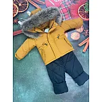 Дитячий зимовий комбінезон Natalie Arctic Гірчичний з чорним