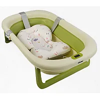 Дитяча складана ванночка з вкладишем і термометром Bimbo BM-6
