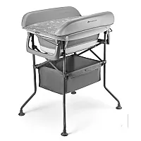 Пеленальний столик з ванночкою Kinderkraft Bubbly Grey (KABUB