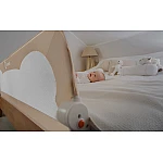 Захисний бортик для ліжка Lionelo Eva Beige melange