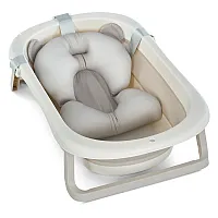 Дитяча складана ванночка з вкладишем і термометром EL Camino ME 1151 Plus Cool Gray
