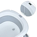 Дитяча складана ванночка з вкладишем і термометром EL Camino ME 1151 Plus Gray