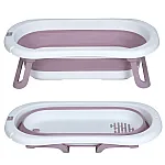Дитяча складана ванночка з вкладишем і термометром EL Camino ME 1151 Plus Lilac
