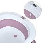 Дитяча складана ванночка з вкладишем і термометром EL Camino ME 1151 Plus Lilac