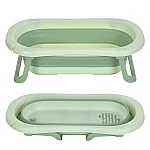 Дитяча складана ванночка з вкладишем і термометром EL Camino ME 1151 Plus Pale Green