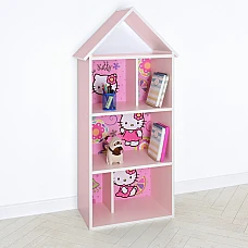 Дерев'яний будиночок-полиця H 2020-20-2 Hello Kitty Рожевий