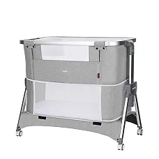 Приставне ліжко 3 в 1 Carrello Aria CRL-16401 Silver Grey