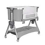 Приставне ліжко 3 в 1 Carrello Aria CRL-16401 Silver Grey