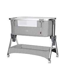 Приставне ліжко 2 в 1 Carrello Aria CRL-16402 Silver Grey