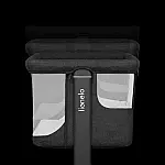 Приставная кровать 3 в 1 Lionelo Aurora Grey Graphite
