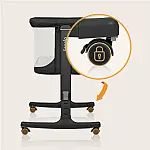 Приставная кровать 3 в 1 Lionelo Aurora Grey Graphite