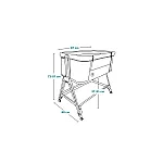 Ліжечко дитяче Lionelo Luna 2 в 1 Grey Concrete