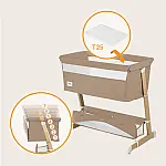 Дитяче ліжко-диван 5 в 1 Lionelo Thomi Plus Beige Carmel