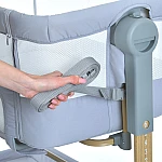 Приставне ліжко з функцією заколисування EL Camino ME 1180-W INTENSE Gray