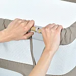 Приставне ліжко з функцією заколисування EL Camino ME 1180-W INTENSE Taupe Beige