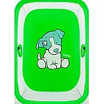 Манеж Qvatro LUX-02 мелкая сетка Зеленый (Dog)