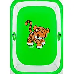Манеж Qvatro LUX-02 дрібна сітка Зелений (Tiger)