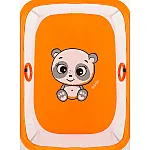 Манеж Qvatro LUX-02 дрібна сітка Помаранчевий (Panda)