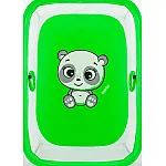 Манеж Qvatro LUX-02 мелкая сетка Зеленый (Panda)