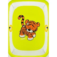 Манеж Qvatro LUX-02 дрібна сітка Жовтий (Tiger)