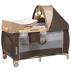 Манеж-ліжко Lionelo Sven Plus Beige stripes