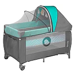 Манеж-ліжко Lionelo Sven Plus Turquoise/Grey