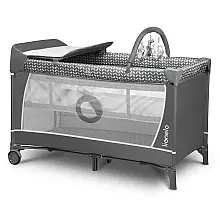 Манеж-ліжко Lionelo Flower Grey Scandi