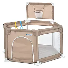 Игровой манеж с баскетбольным кольцом Bambi MR 1340-BG Бежевы