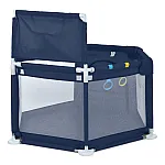 Игровой манеж с баскетбольным кольцом Bambi MR 1340-BL Синий
