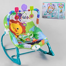 Шезлонг-гойдалка Fitch Baby Зелений з блакитним (898-934)