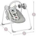 Електронна гойдалка MoMi Liss Bear pink