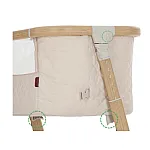 Приставне ліжко з функцією гойдання 3 в 1 Carrello Prima CRL-16503 Honey Beige
