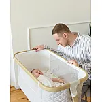 Приставне ліжко з функцією гойдання 3 в 1 Carrello Prima CRL-16503 Honey Beige