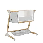 Приставне ліжко з функцією гойдання 3 в 1 Carrello Prima CRL-16503 Honey Beige