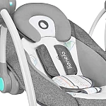 Електронна гойдалка Lionelo Ruben Stone Grey Turquoise