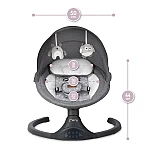 Заколисуючий центр MoMi Lami Dark grey