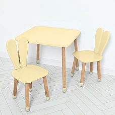 Столик з 2-ма стільцями 04-025BEIGE-2 Бежевий