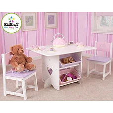 Стол с двумя стульями Kidkraft Star Table&Chair Set Розов