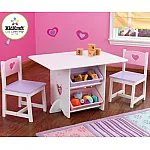 Стол с двумя стульями Kidkraft Star Table&Chair Set Розовый (26913)