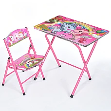 Складной столик со стульчиком Bambi M 19-NEW UNI2 Единорог