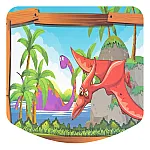 Складаний стіл зі стільцем Bambi M 19-dino Динозавр
