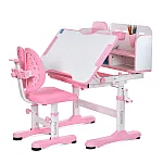 Детская парта со стулом и надстройкой Bambi M 5798-8 Розовый