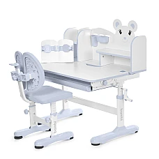Дитяча парта зі стільцем та надбудовою Bambi M 5800-11 Сірий